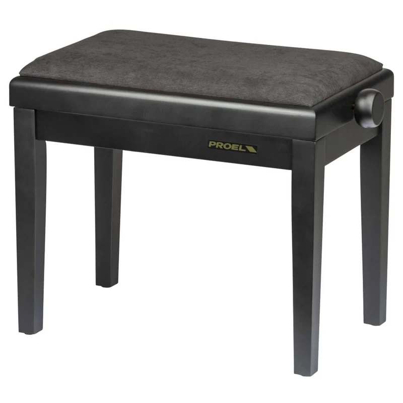 Proel PB90VSBBK Panca professionale regolabile in legno per piano, Nero Opaco