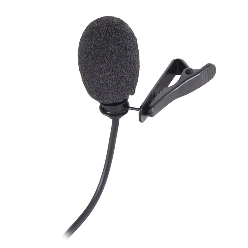 EIKON LCH100AK Microfono Pro Lavalier cablato, con mini cannon XLR 3F Nero