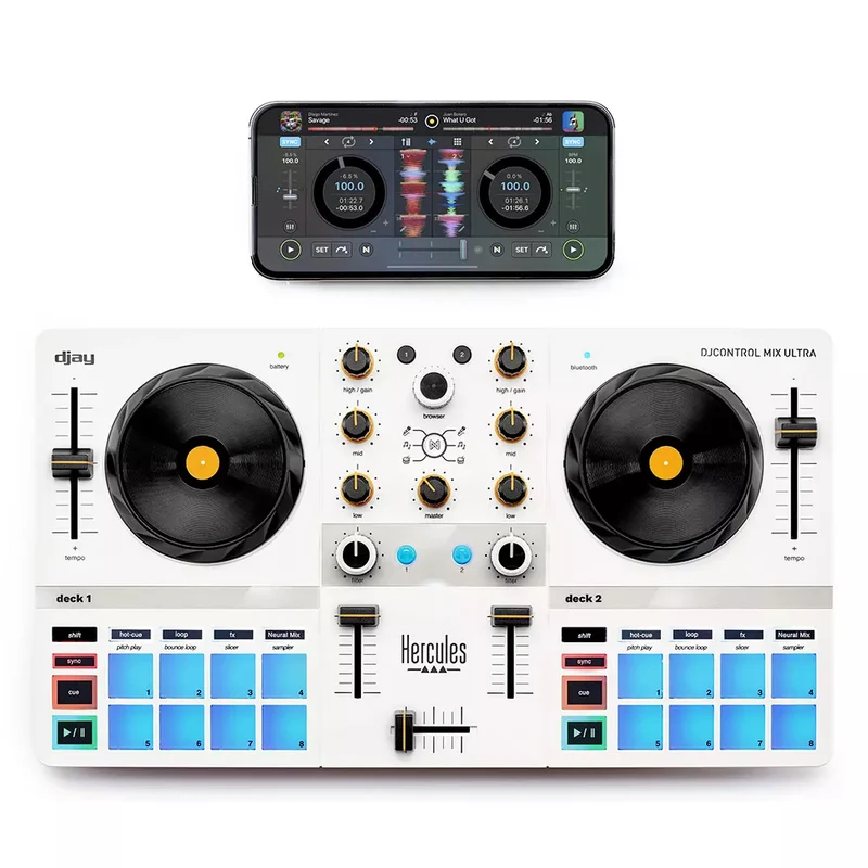Hercules DjControl Mix Ultra Controller Portatile xsmartphone tablet iOS Android