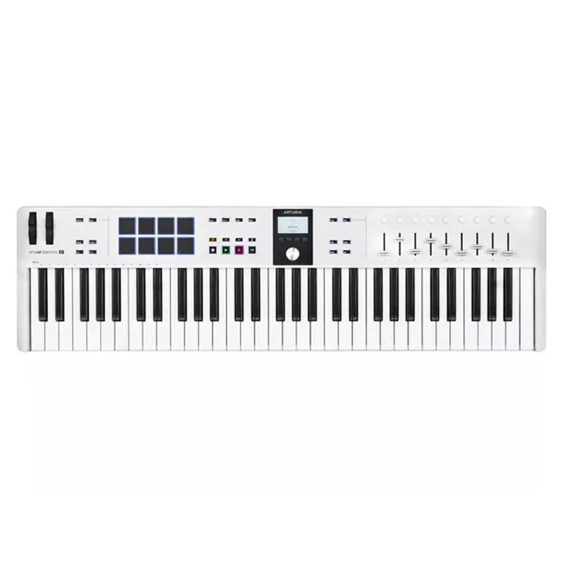 Arturia KEYLAB ESSENTIAL 61 MK3 WHITE Tastiera MIDI USB 61 Tasti, Bianco