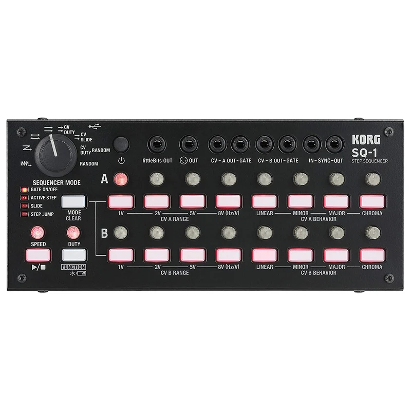 Korg SQ-1 Step Sequencer compatto 2X8 Steps connessioni sintetizzatori porte CV