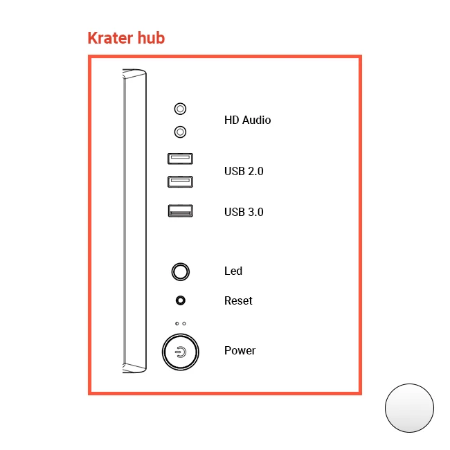 Repuesto - Botonera Krater White