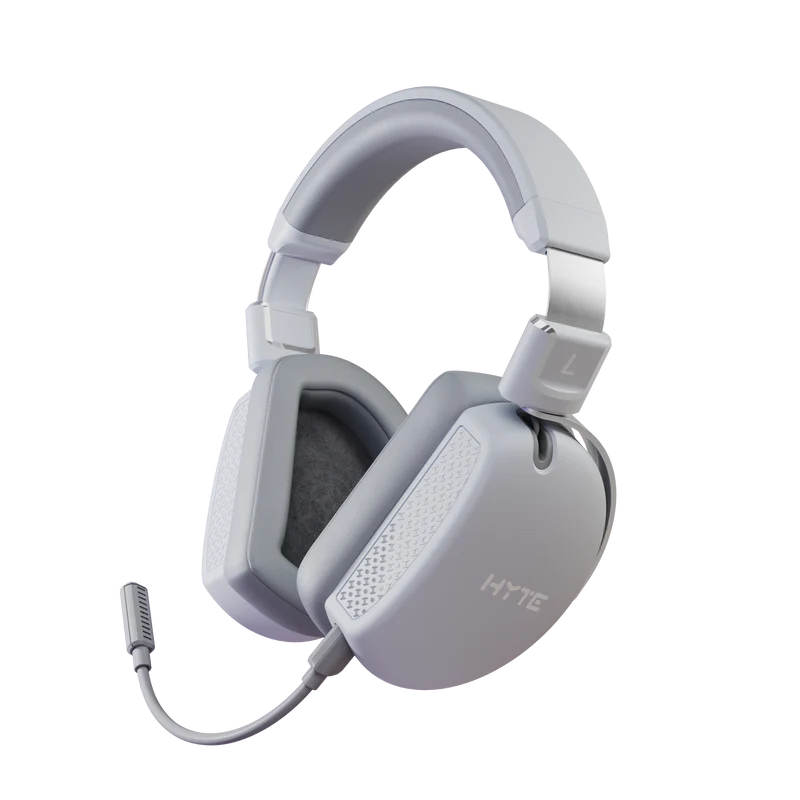 HYTE Eclipse HG10 Auriculares Inalámbricos 2.4 GHz, 30 Horas Autonomía, Forro de Piel, Plug and Play, Color Gris