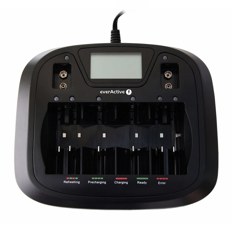 carica batterie 6 canali stilo ministilo 4 canali torcia o 1/2 torcia 2 canali 9V