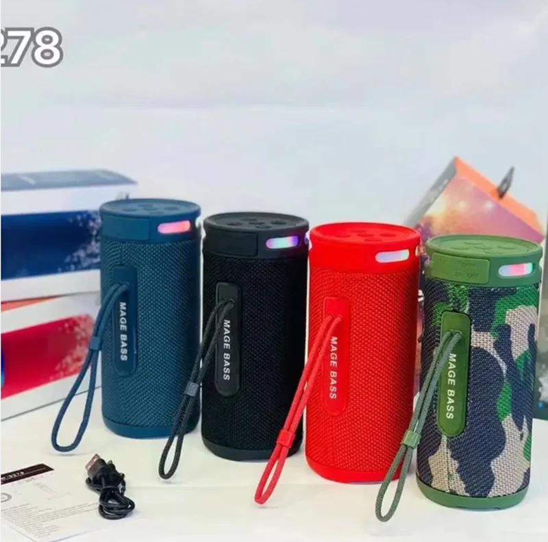 Doki S278 Altavoz inalámbrico para exteriores, Subwoofer portátil impermeable con graves