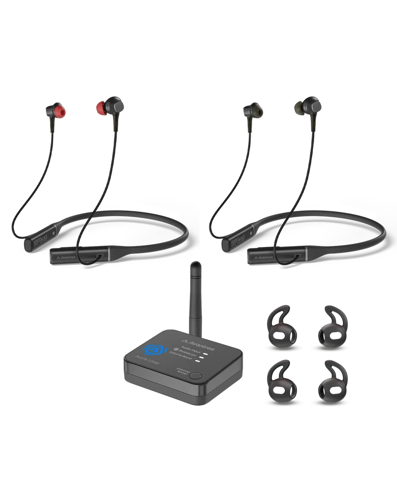 Aura Loop Dual | Auracast TV Earbuds 2 Pairs