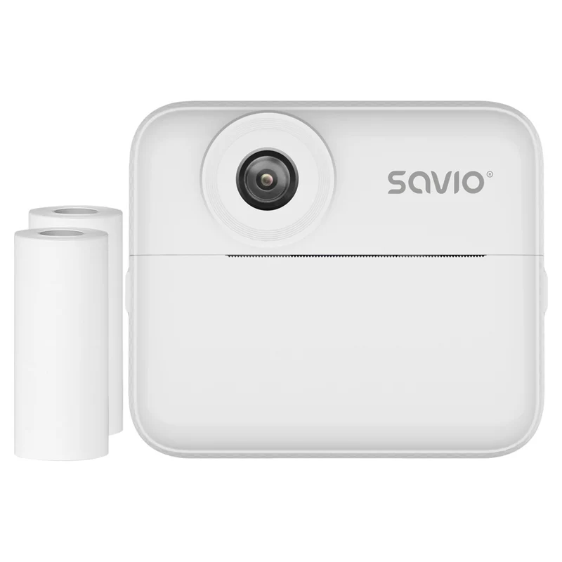 Macchina fotografica istantanea Savio per bambini, risoluzione 48MP, schermo 2,4'', 2 rotoli termici, SAVAN-01