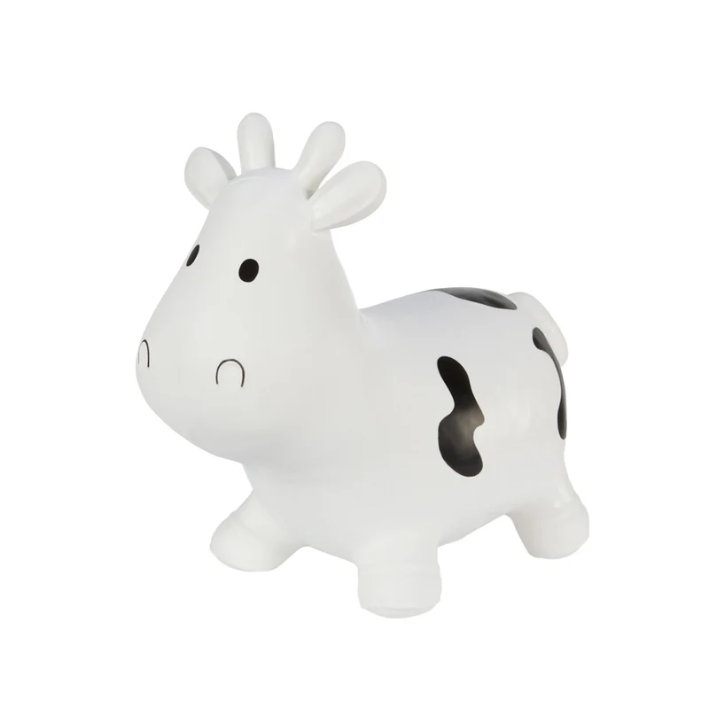 Maglione Hoppimals in gomma bianco mucca - divertimento enorme e unico nel saltare