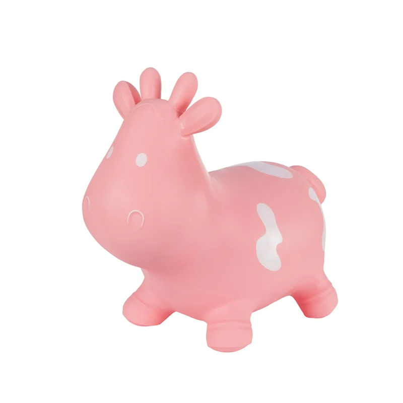 Maglione Hoppimals in gomma rosa mucca - un divertimento enorme e unico nel saltare