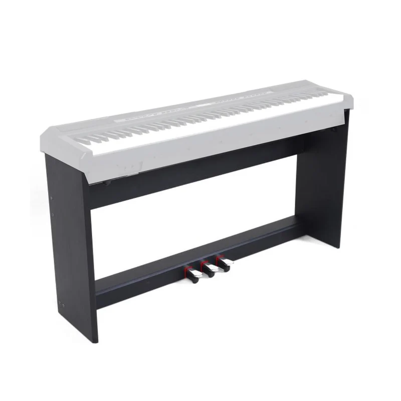 Echord WS10 BLK Supp. Stand legno fisso x Pianoforte SP10/20 EP-88 pedal. 3 leve