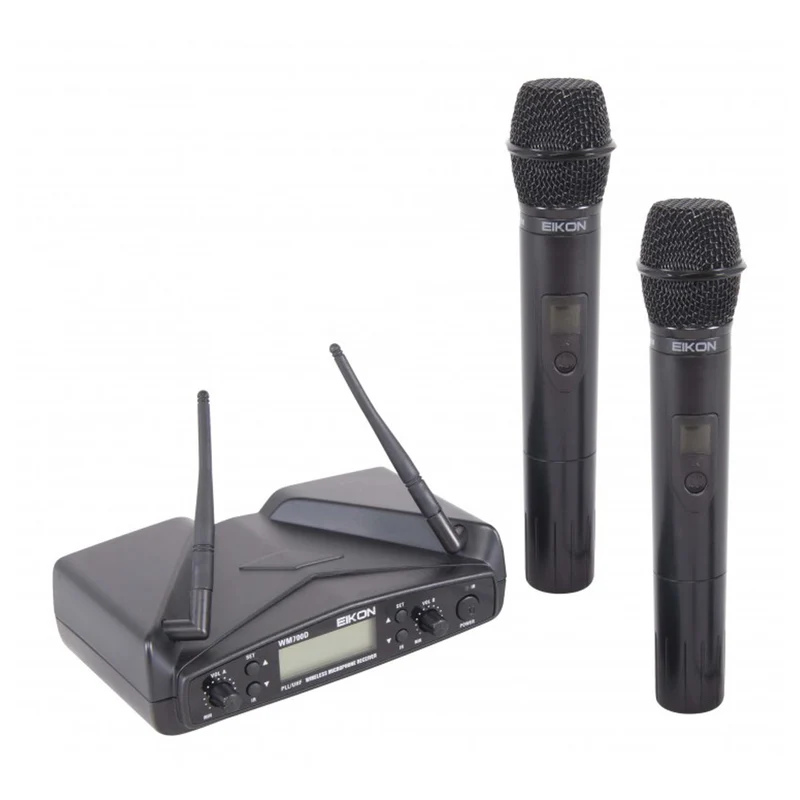 EIKON WM700DM DUAL coppia microfoni wireless palmare x karaoke canto live