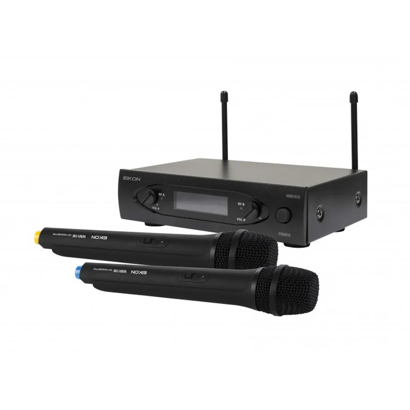 EIKON WM101DMV2 Radiomicrofono UHF 2 Mic Palmari due uscite indipendenti