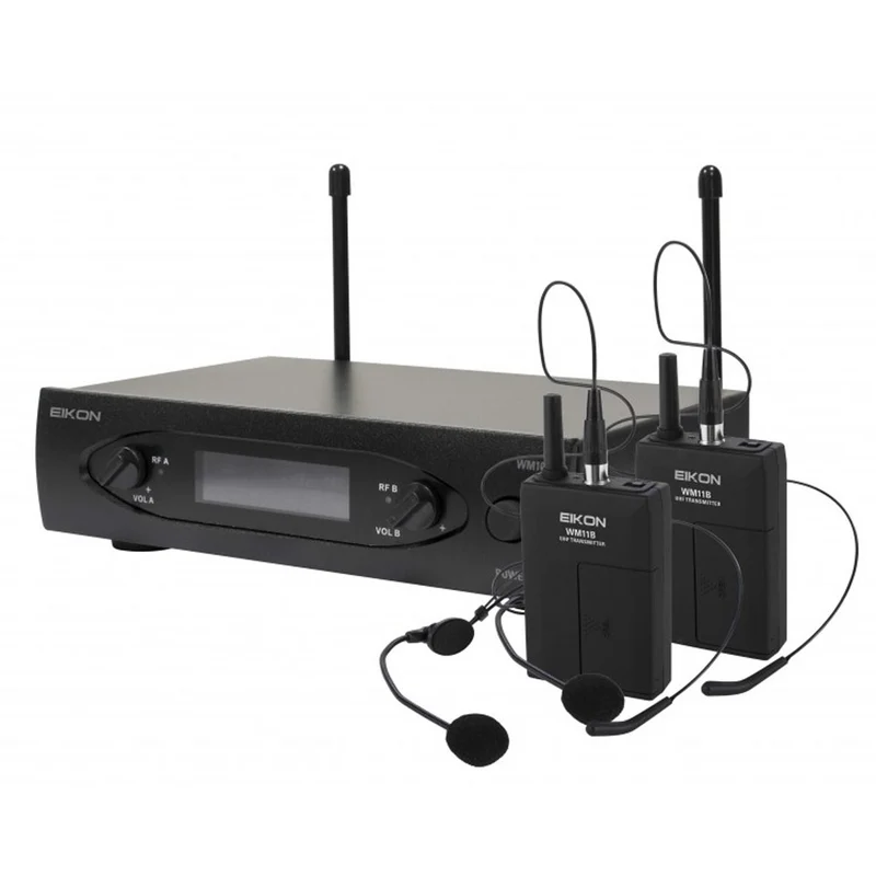 EIKON WM101DHV2 Radiomicrofono UHF 2 Mic Archetto due uscite indipendenti
