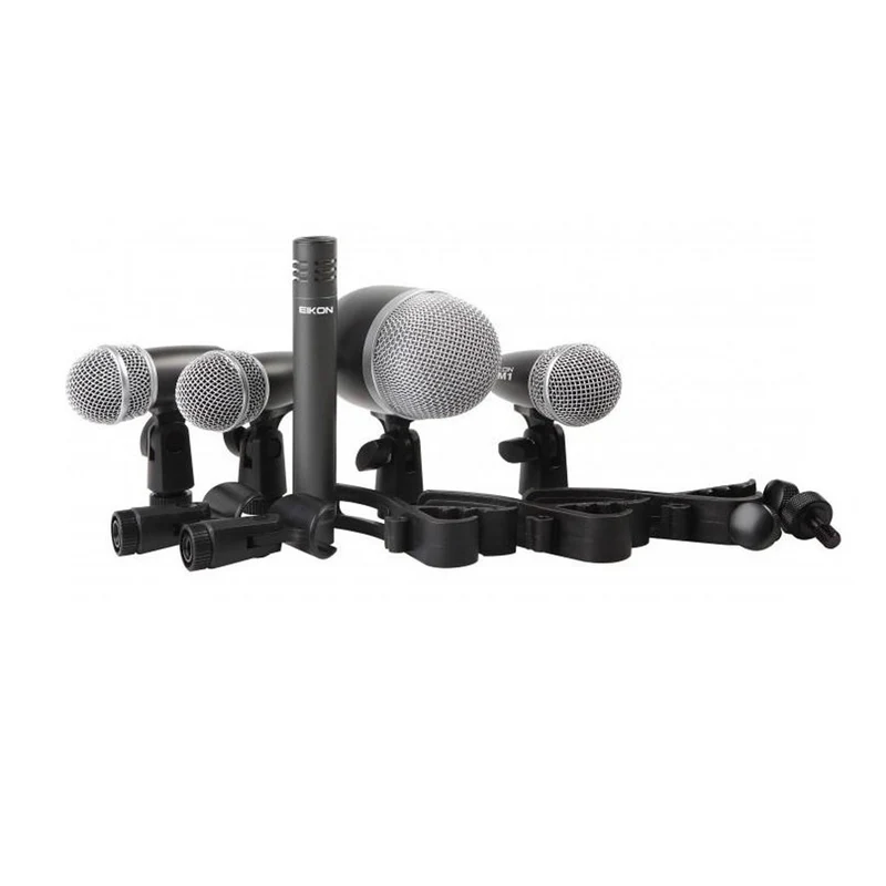 EIKON DMH5XL Kit 5 Microfoni per Batteria completo di supporti e custodia