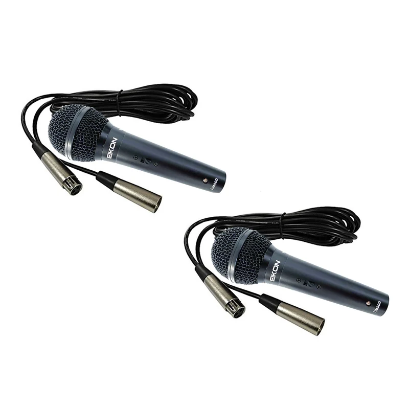 EIKON DM800 Coppia Microfoni Gelato con switch on/off x live canto karaoke