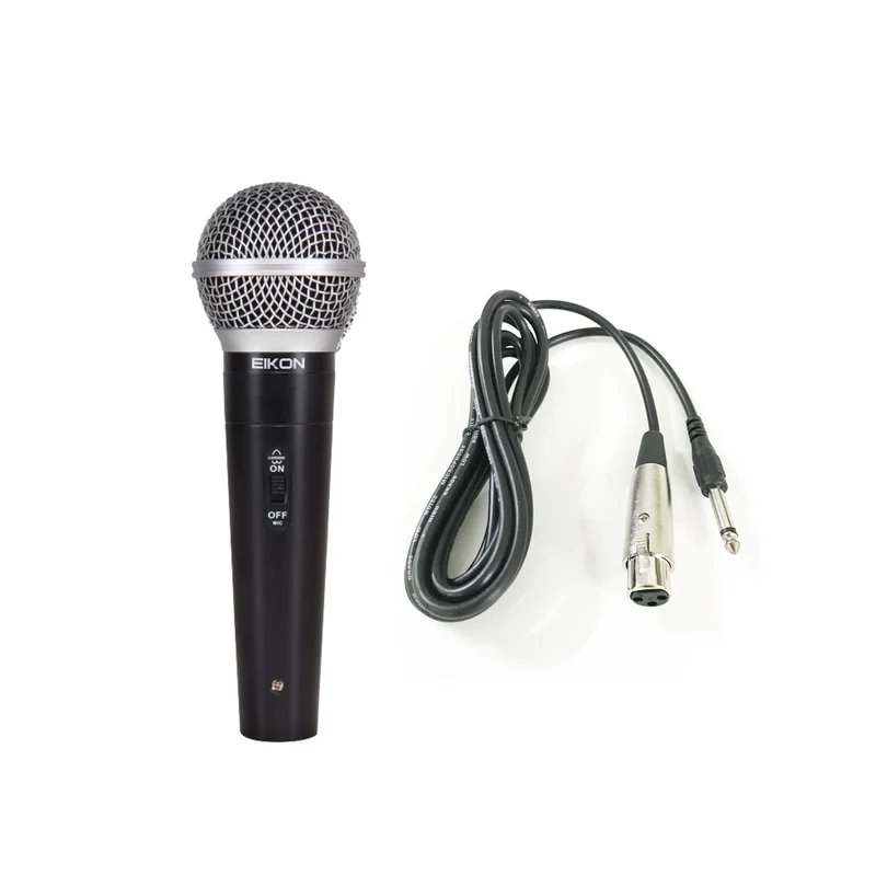 EIKON DM580LC Microfono dinamico cardioide int. on off voce canto karaoke