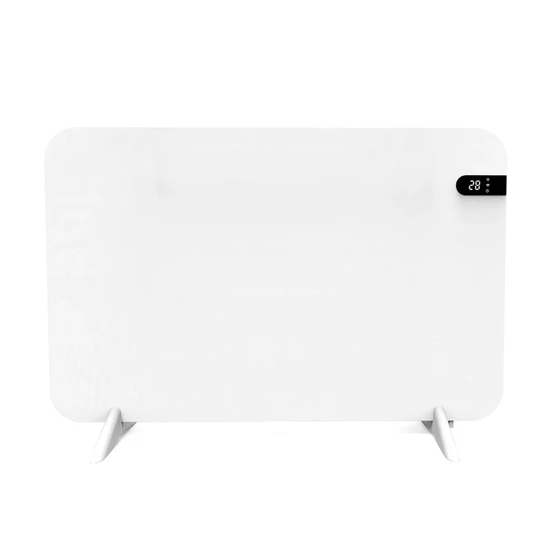 Riscaldatore elettrico Cronos, colore bianco, potenza 450 W, riscaldamento di ambienti fino a 14 m², termostato integrato, comando a distanza, funzione di rilevamento finestra aperta, piedini inclusi, WFH-450TW