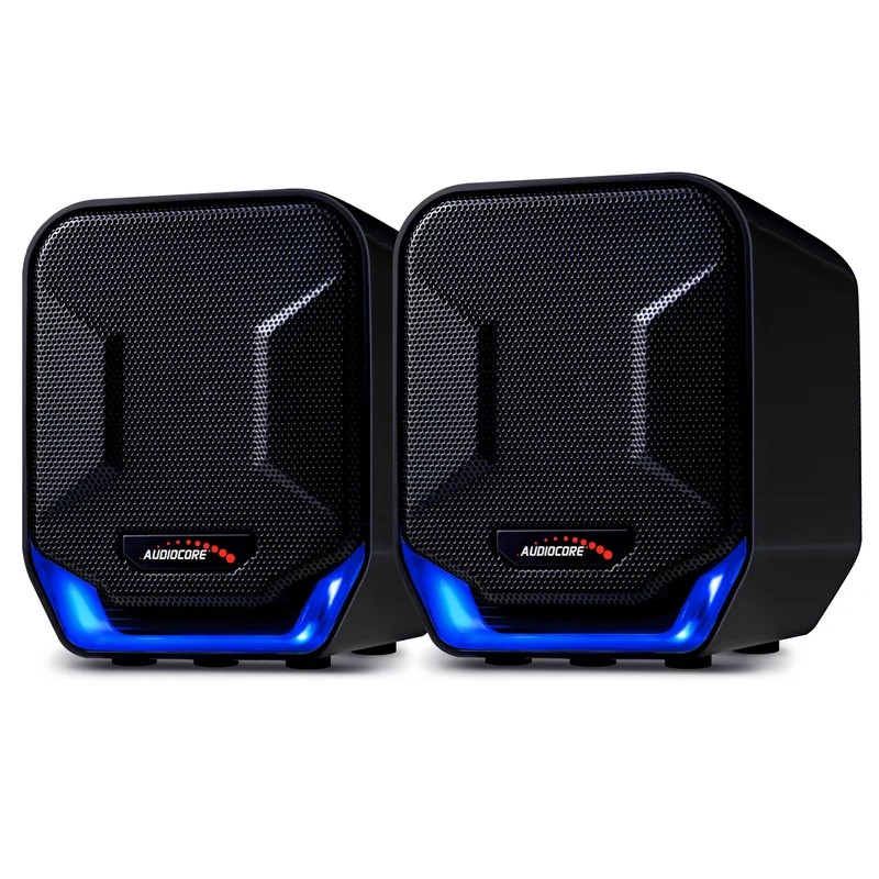 Altoparlanti 6W USB Blue&Black Audiocore AC865 B Moderno