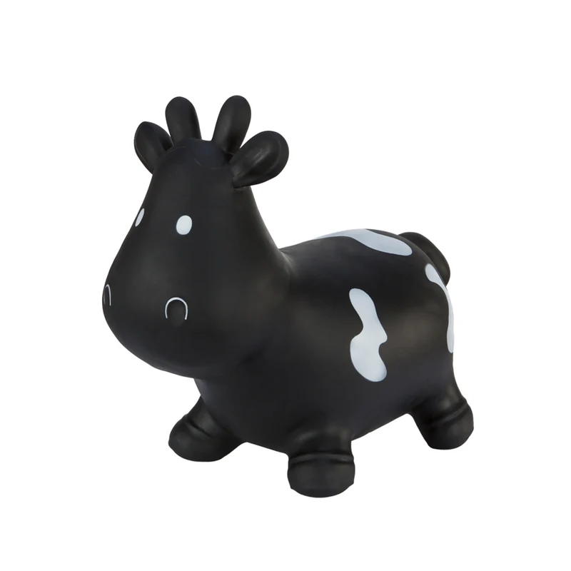 Maglione Hoppimals in gomma mucca nera - un divertimento enorme e unico nel saltare