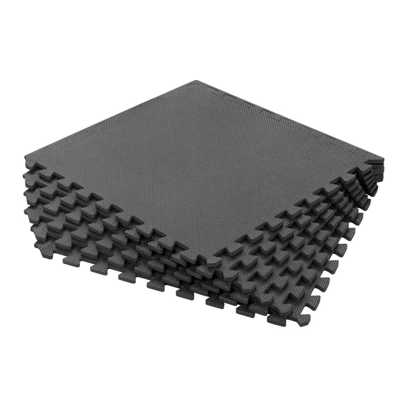 Tappetino per attrezzi e allenamento in palestra 180x120 cm, materiale EVA, puzzle 6 pezzi, REBEL ACTIVE
