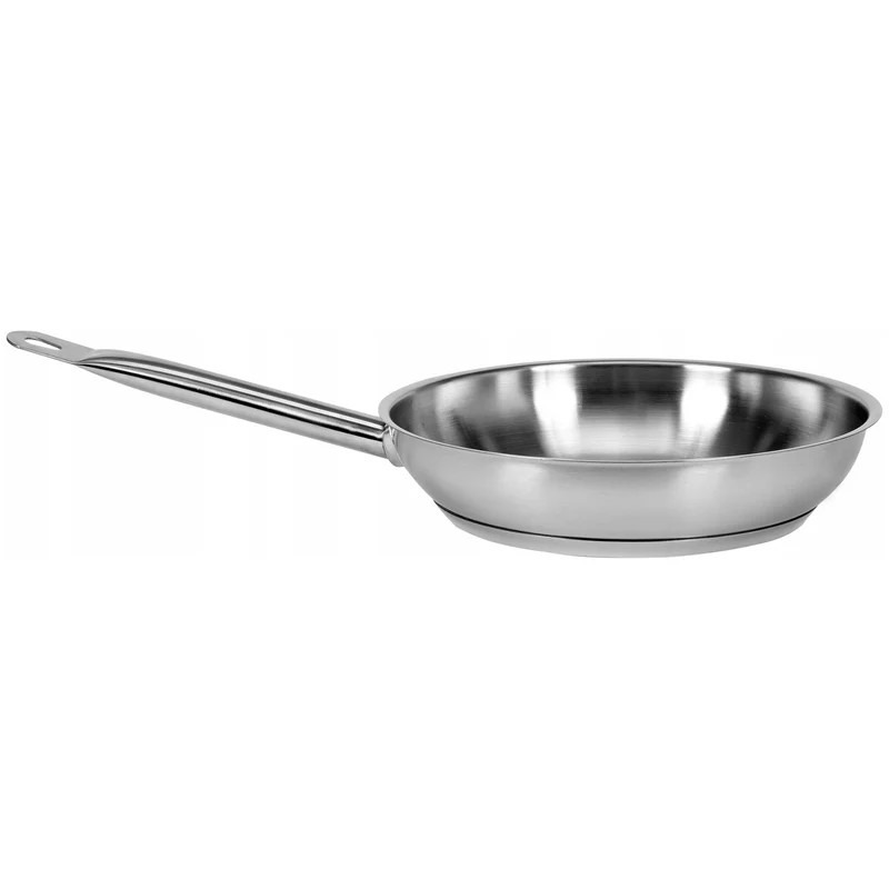 Padella professionale Yato Gastro, per tutti i tipi di fornelli, in acciaio inossidabile, diametro 24 cm, capacità 2,3 L, lavabile in lavastoviglie, YG-00101