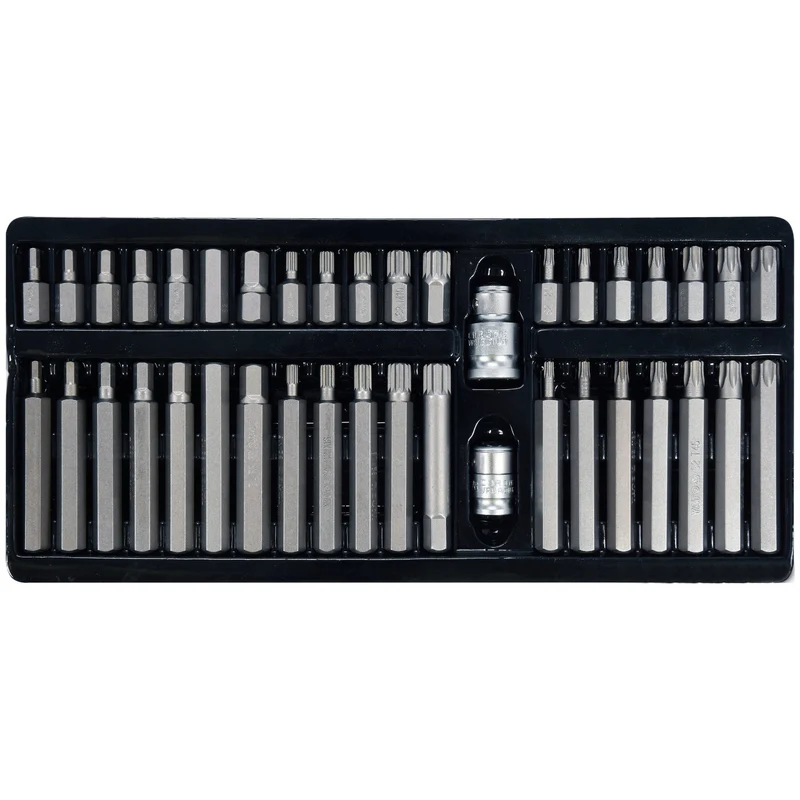 Set professionale di punte Yato, Torx, Spline, Hex, in acciaio legato per utensili S2, elevata durezza HRC 58 62, in valigetta, YT-0400