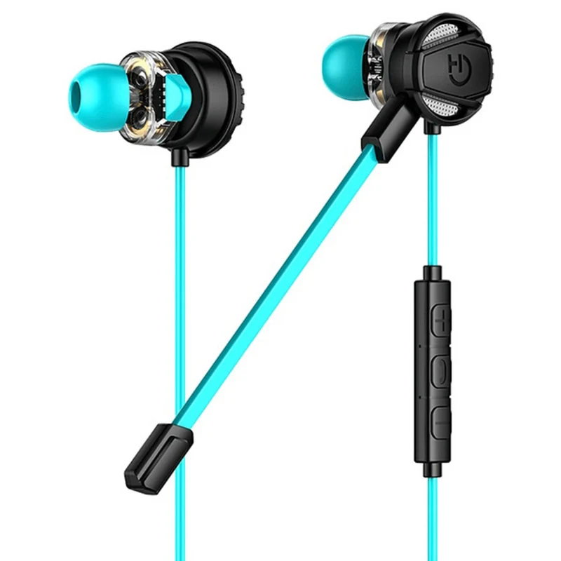 Cuffie da gioco con microfono Hiditec GHE010002 (3.5 mm) Nero Blu