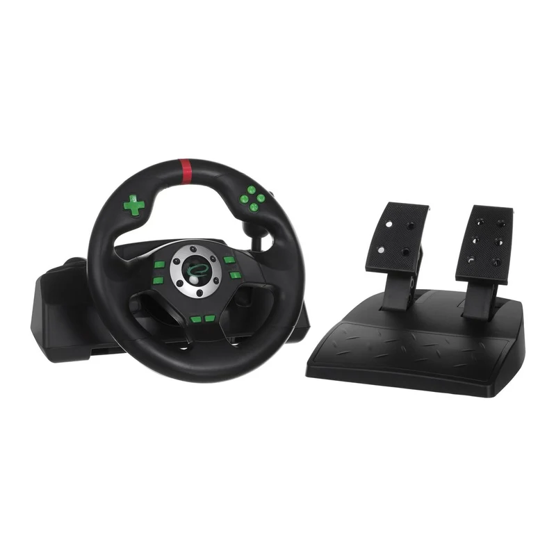 Volante da corsa Esperanza EGW101 Pedali Nero Verde PlayStation 3