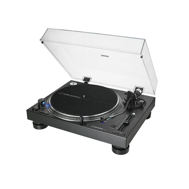 Audio Technica AT-LP140XP BLACK Giradischi professionale DJ trazione diretta, testina testina AT-XP3