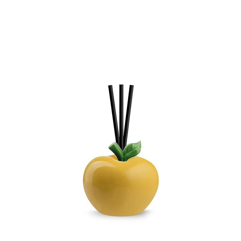 Diffusore Mela Giallo con Bastoncini Jasmine 6 cm