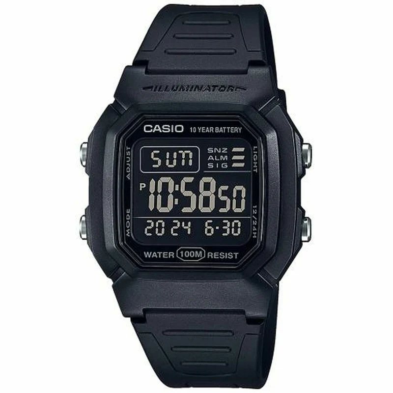 Orologio da uomo Casio W-800H-1BVES Nero
