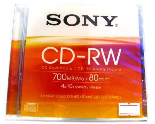 SONY CDR RISCRIVIBILI VERGINI