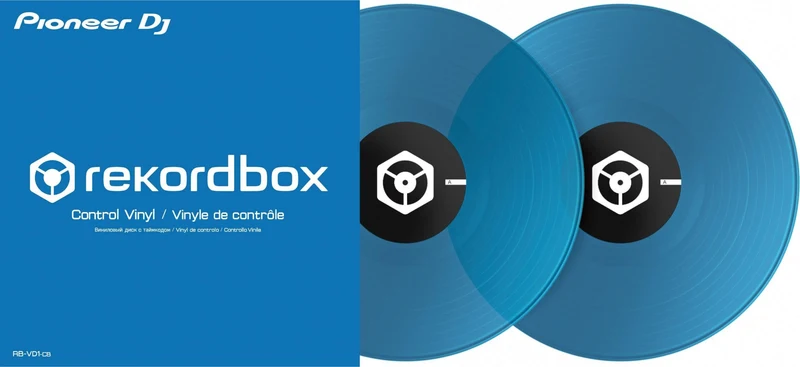 PIONEER RB-VD1-CB COPPIA DI VINILI DI CONTROLLO PER REKORDBOX BLU
