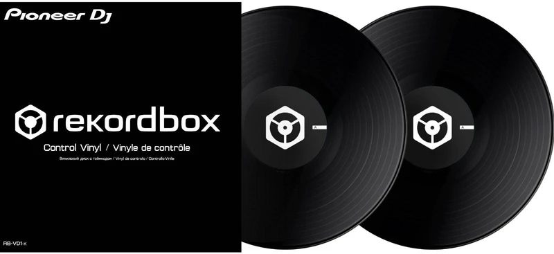 PIONEER RB-VD1-K COPPIA DI VINILI DI CONTROLLO PER REKORDBOX NERI