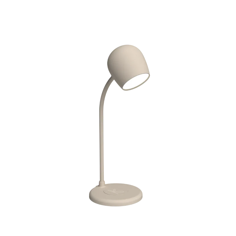 Lampada Speaker Ellie con Base Ricarica Wireless - Ivory Sand