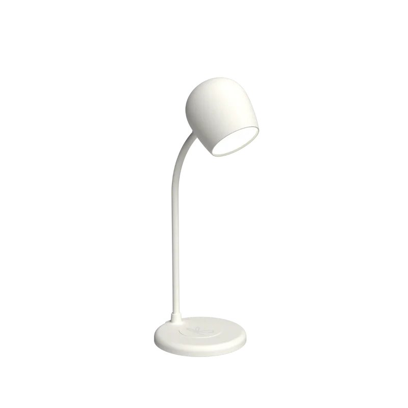 Lampada Speaker Ellie con Base Ricarica Wireless - White