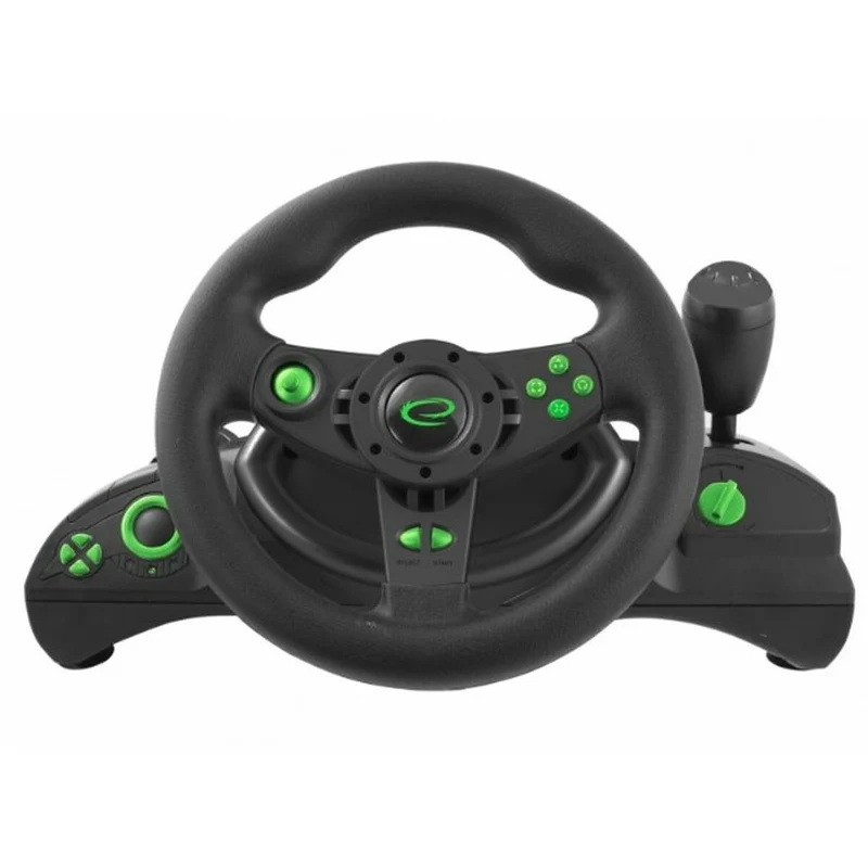 Volante da corsa Esperanza EGW102 Pedali Verde PC PlayStation 3