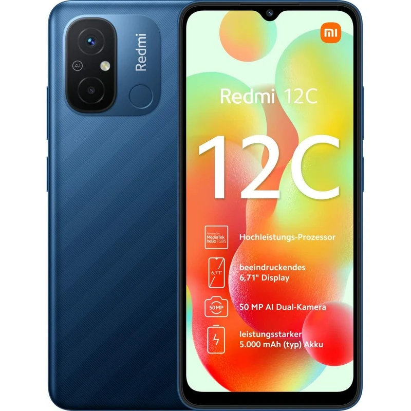 Smartphone Xiaomi REDMI 12C 6,71" Blu 128 GB 4 GB RAM