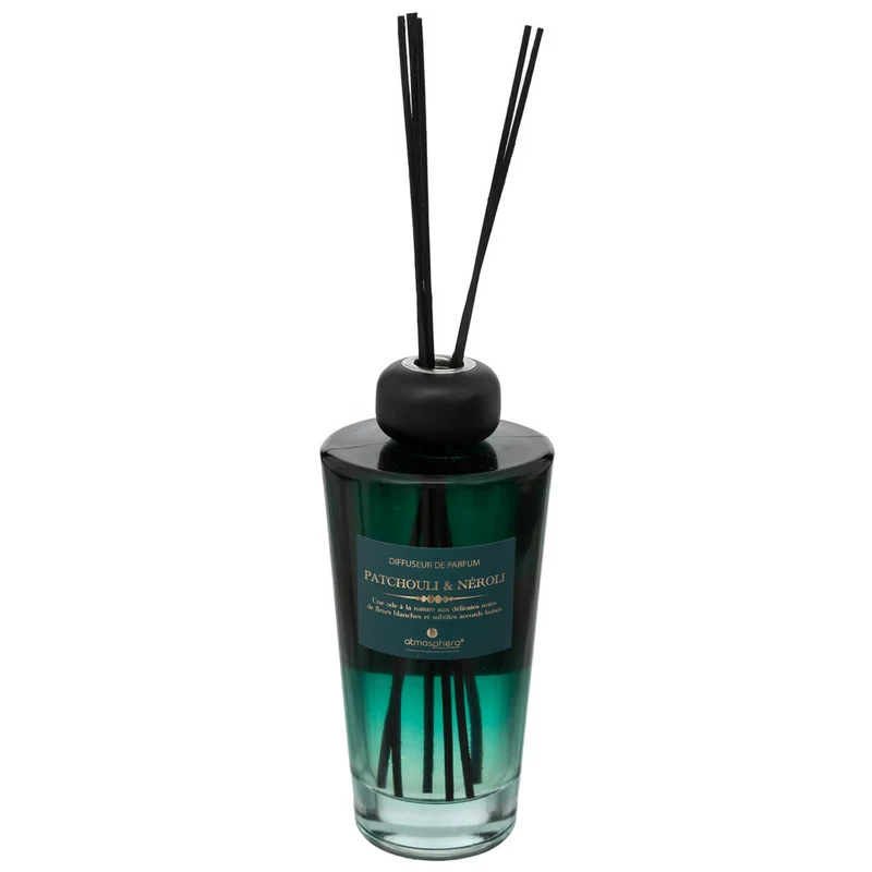 Diffusore con Bastoncini Alma in Vetro Patchouli & Neroli 500 ml