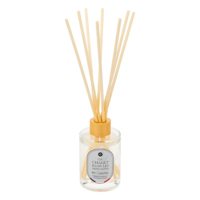 Diffusore con Bastoncini Nibi in Vetro Legno e Cashmere 125 ml