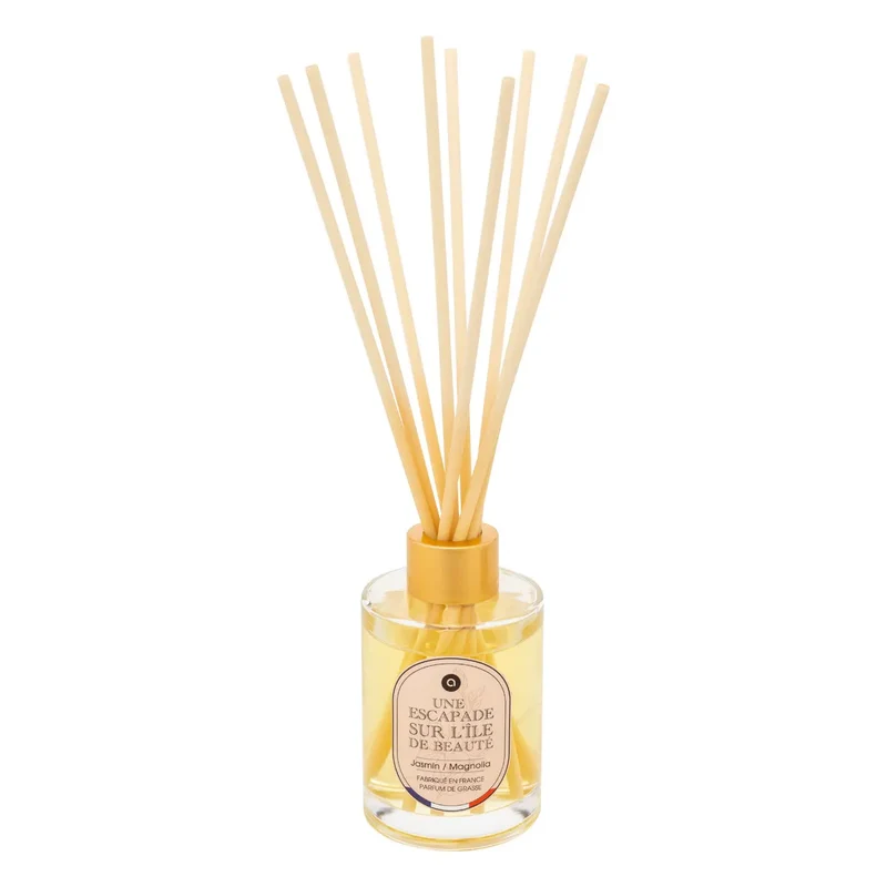 Diffusore con Bastoncini Nibi in Vetro Gelsomino e Magnolia 125 ml