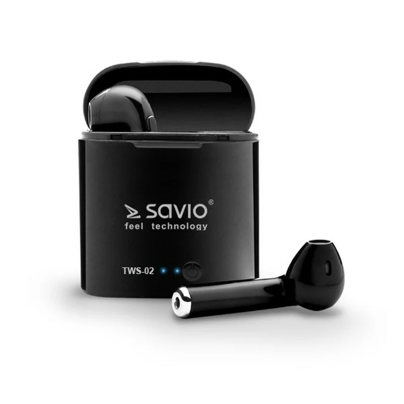 Cuffie Bluetooth In-Ear Savio TWS-02 Nero Grafite