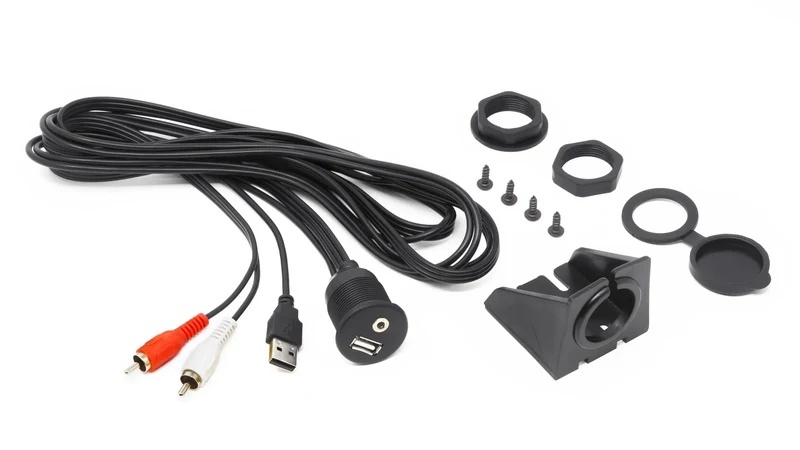 Hertz HMA USB AUX IN prolunga waterproof USB e AUX-IN per ricevitore audio marino