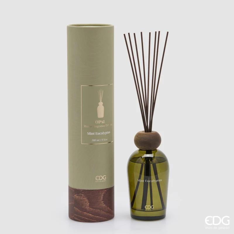Diffusore con Bastoncini EDG Opal Menta & Eucalipto 500 ml