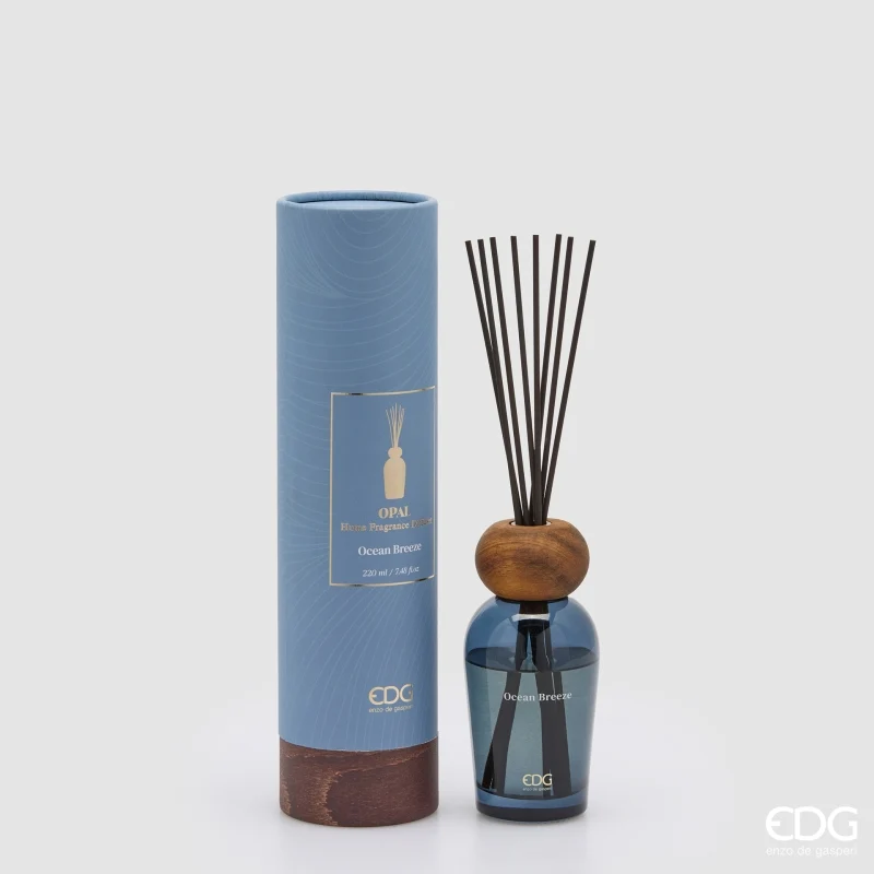 Diffusore con Bastoncini EDG Opal Brezza Marina 220 ml