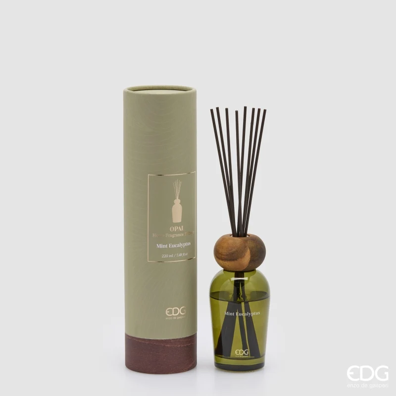 Diffusore con Bastoncini EDG Opal Menta & Eucalipto 220 ml