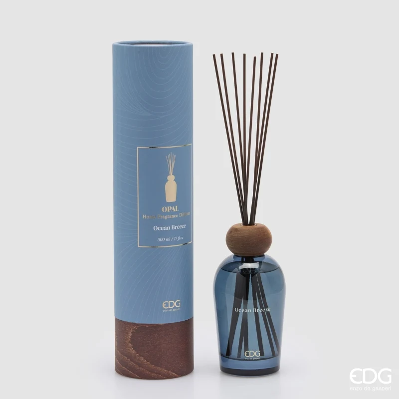 Diffusore con Bastoncini EDG Opal Brezza Marina 500 ml