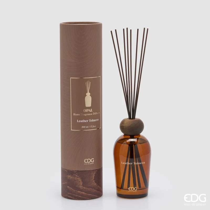 Diffusore con Bastoncini EDG Opal Tabacco 500 ml