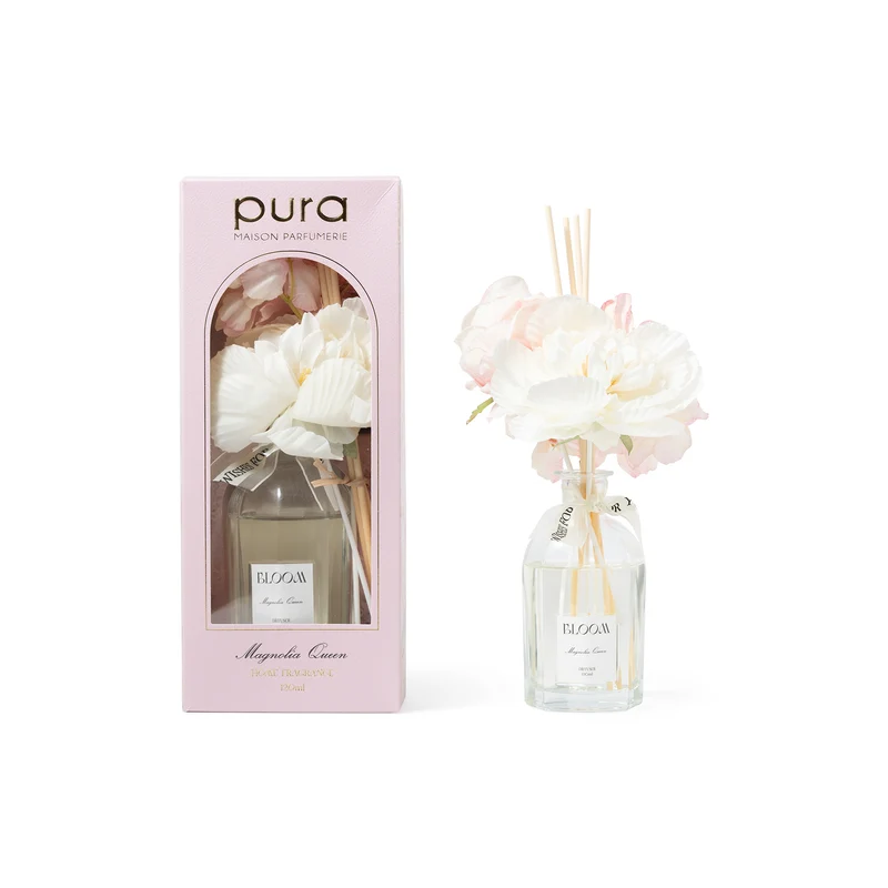 Diffusore con Bastoncini Fiori Magnolia 120 ml - 20 cm