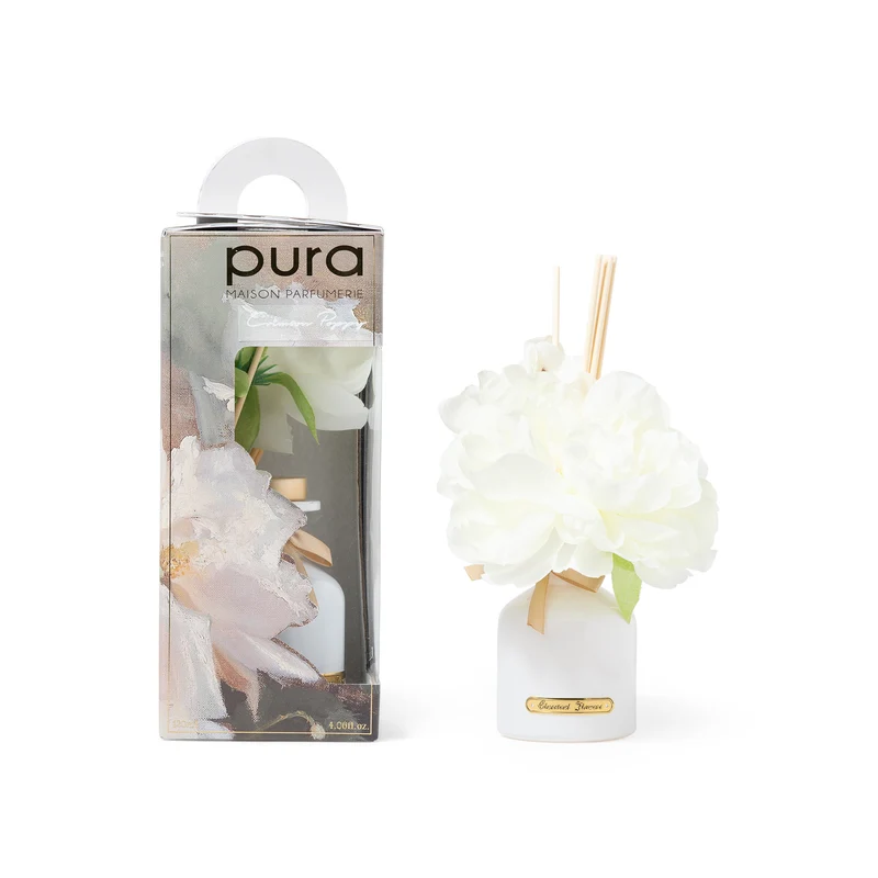 Diffusore con Bastoncini Fiori Papavero 120 ml - 27 cm